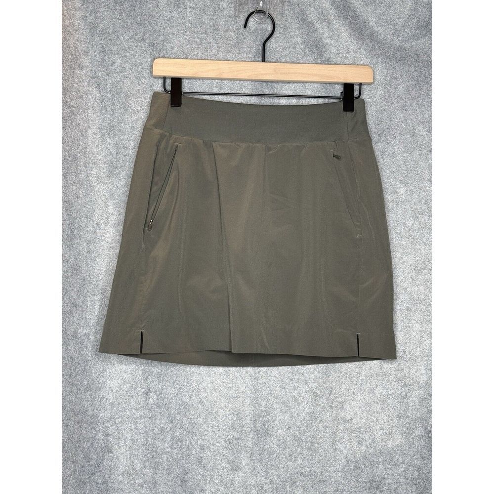 Athleta Soho Skort Size 2 Green Performance Pull On Athletic Skirt